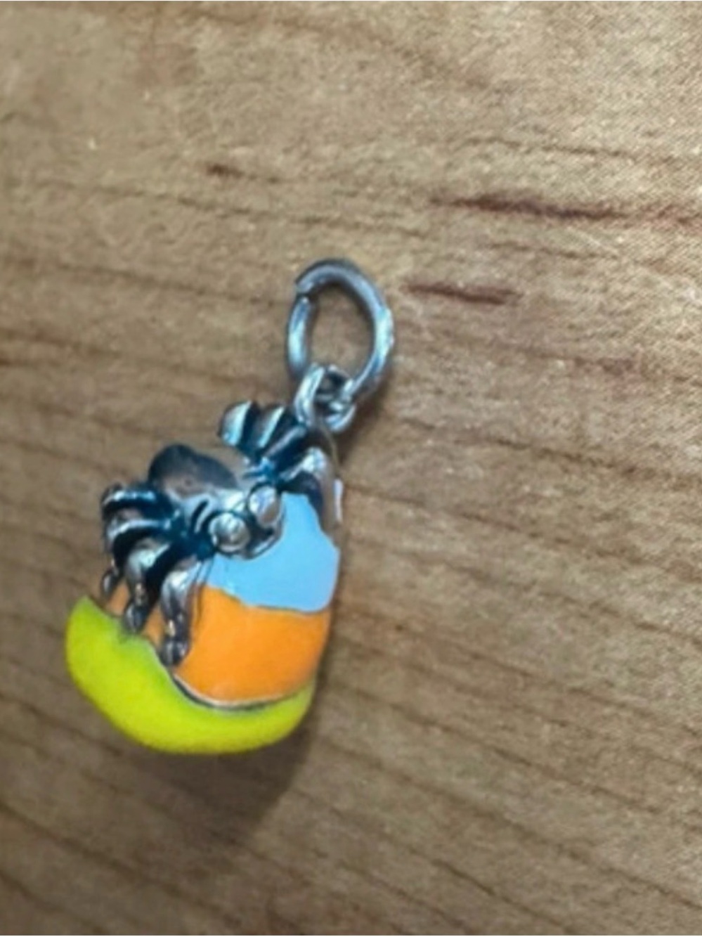 James Avery sweet and spooky enamel Halloween charm silver